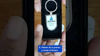 Tan solo 6 pasos para sublimar llaveros metálicos de manera exitosa 🔑🔑 [upl. by Dolly]