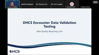 DHCS Managed Care Data Quality Monitoring Webinar Series ​Encounter Data Validation Testing [upl. by Matlick]