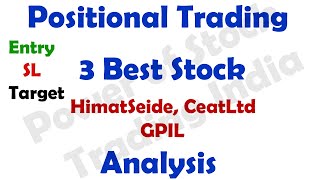 3 best stock analysis for positional trading  HIMATSEIDE CEATLTD GPIL  Trading India [upl. by Xineohp]