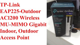 TPLink EAP225Outdoor AC1200 Wireless MUMIMO Gigabit Indoor Outdoor Access Point [upl. by Artied405]