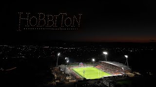 LOTR Hobbiton Drone light Show FMG Stadium 2024 [upl. by Edlyn]