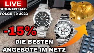 Die besten Angebote von Rolex und Tudor im Netz Rolex richtig kaufen Talkshow KRONENTALK [upl. by Hiltner]