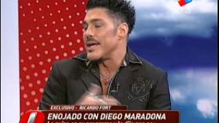 Ricardo Fort durísimo con Marcelo Tinelli y Diego Maradona [upl. by Lole]