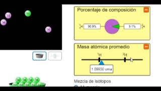 Simulador PHET Isótopos y Masa atómica [upl. by Ahsenom10]