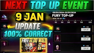 Next Top Up Event In Free Fire 9 JANUARY 2024  upcoming top up event in free fire [upl. by Darwin281]