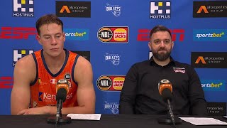 Adam Forde and Sam Mennenga press conference vs Brisbane Bullets Round 11 NBL24 [upl. by Feucht]