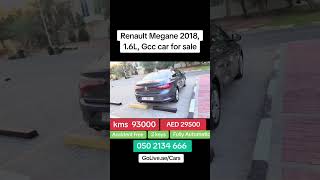 Renault Megane 2018 1600cc Gcc Specs Fully Automatic car for sale 050 2134 666 [upl. by Ilowell]