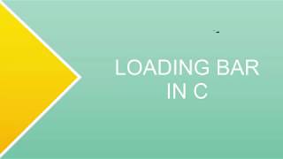 LOADING BAR  C PROG  DEV C [upl. by Hendel78]