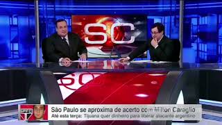 São Paulo contrata o jogador Milton Caralh  Antero Greco e Amigão no Sportcenter [upl. by Ahsinel]