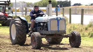 Old Fordson Major E1A Tractor Running at the 2024 Edendale Vintage Machinery Club Crank Up [upl. by Agathe275]