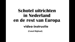 Schotel uitrichten in Nederland en de rest van Europa Canal Digitaal [upl. by Yrrehs]