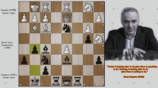 Kasparovs Brilliant Tactics 1️⃣  Kasparov vs Karpov 1985 [upl. by Koran]