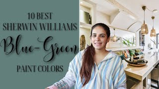 10 BEST Sherwin Williams Blue Green Colors [upl. by Ahsei]