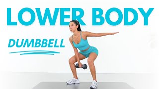 GET TONED LOWER BODY 20 Min Dumbbell Workout 🔥Booty amp LegsㅣNo Repeat No Jumping Home Workout [upl. by Acimehs]