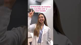 3 pasos de dermatóloga para un CABELLO PERFECTO 💜 cuidadodelcabello cuidadocapilar hairtips [upl. by Hardie]