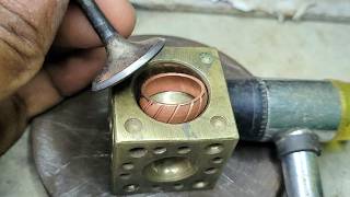 Beautiful copper ring making process  How to make a new copper ring [upl. by Ahsym]