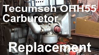 Tecumseh Enduro OHH55 carburetor replacement [upl. by Eirruc817]