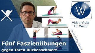 Rückenschmerzen mit Faszientraining reduzieren Effektive Faszien Übungen gegen Schmerzen im Rücken [upl. by Ragan]