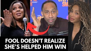 Letitia James Hit With REVERSE UNO Stephen A Smith Unleashes On Her [upl. by Aikel]