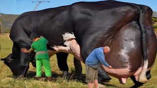 World Record Highest Milking Biggest Udder Girlando Cow Full Documentary Video  Cow  गाय [upl. by Stalder]