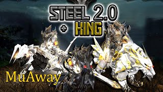 COMBINAÇÕES DE ITENS MUAWAY EPS3  ALL KING STEEL 20  FAMILIA STEEL muaway muonline [upl. by Barraza]