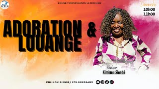 Adoration Louange 12 avec le Pasteur Kiminou Siendé [upl. by Annoyt]