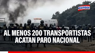 🔴🔵Huacho ¡Gran movilización Al menos 200 transportistas acatan paro ante temor por delincuencia [upl. by Giguere769]