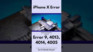 iPhone X Error Fix 4013 4014 4005 Watch Full Video On Channel youtubeshorts iphone [upl. by Pember]