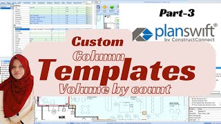 PLANSWIFT EASY TEMPLATE CREATION column volume by count toolPart 3 planswift template [upl. by Macegan227]