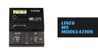 Line6 M5 Stompbox Modeler Modulation  🎧 Complete Demo Test 🎧 [upl. by Drandell]