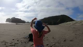 Exploring the stunning beauty of Bethells Beach part 14🌊✨ BethellsBeach NZAdventures BeachVibes [upl. by Sivam403]