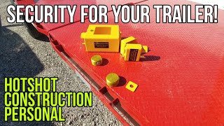 Lock up your Gooseneck Trailer What I use for added protection Ft Knox Locks [upl. by Acnairb]