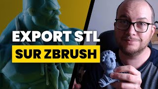 ZBrush Export STL  Toutes les étapes nécessaires [upl. by Anifur]