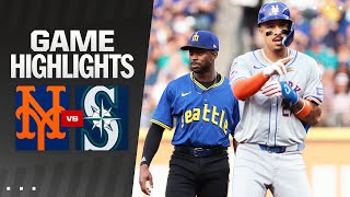 Mets vs Mariners Game Highlights 8924  MLB Highlights [upl. by Ahseel]