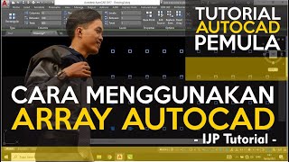 CARA MENGGUNAKAN ARRAY AUTOCAD [upl. by Dinsmore]