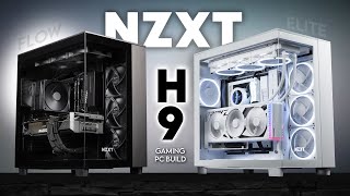 H9 Flow or Elite NZXT Stepped Up  RGB amp Blackout Gaming PC Build  ROG Strix RTX 4090 i9 13900K [upl. by Zamir]