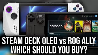 Steam Deck OLED vs ROG Ally  Which One Should You Buy [upl. by Nawak]