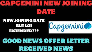 Capgemini new joining date news Capgemini latest Onboarding update [upl. by Barnard]