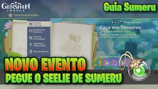 Guia do Novo Evento Caça aos Tesouros  Mini Seelie de Sumeru GENSHIN IMPACT 30 [upl. by Aicinoid]