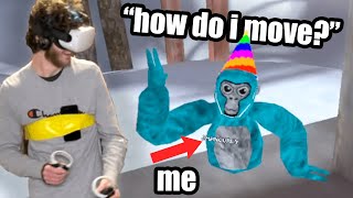 Pretending to Be a New Player in Gorilla Tag VR Oculus Quest 2 [upl. by Acilejna]