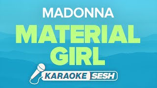 Madonna  Material Girl Karaoke [upl. by Korwun]