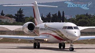 Bombardier Global 6000 VPCZL  Takeoff from Split Airport LDSPSPU [upl. by Teik265]