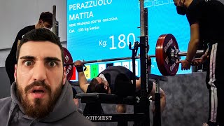 IL MIO ATLETA HA FATTO 180KG DI PANCA PIANA [upl. by Acalia699]