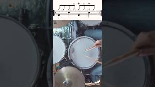 hihats drums beat lesson drumbeat drummer learning drumming beats education coordination [upl. by Mosley]