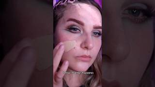 Catrice true skin foundation up close on a real skin makeuptutorial foundationmakeup makeupshorts [upl. by Eiblehs]