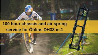 100 hour chassis and air spring service on an Öhlins DH38 m1 [upl. by Tad]