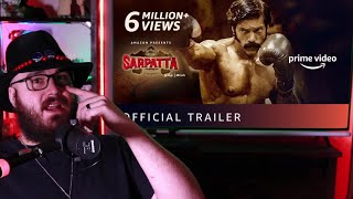 American Reacts to  Sarpatta Parambarai Trailer [upl. by Eocsor]