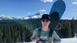 First Time Backcountry Snowboarding in Montana May 2024 [upl. by Kowatch]