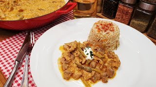 Sertésszűz Stroganoff módon Szoky konyhája [upl. by Eirahs]