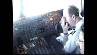 Air Transat L1011  Mid 1990s  from the cockpit [upl. by Nivanod198]